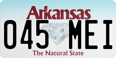 AR license plate 045MEI