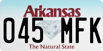 AR license plate 045MFK