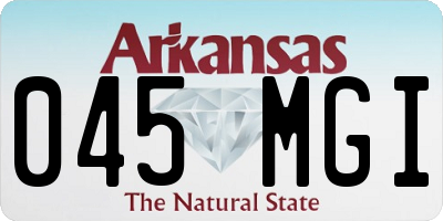 AR license plate 045MGI