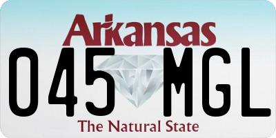 AR license plate 045MGL