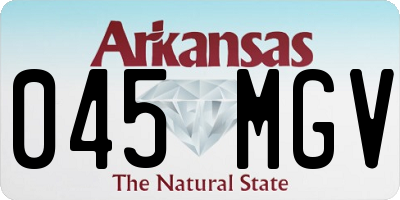 AR license plate 045MGV