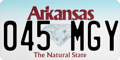 AR license plate 045MGY