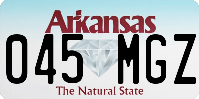 AR license plate 045MGZ
