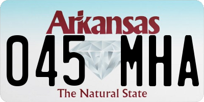 AR license plate 045MHA