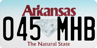 AR license plate 045MHB