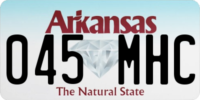 AR license plate 045MHC