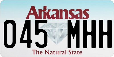 AR license plate 045MHH