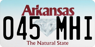 AR license plate 045MHI