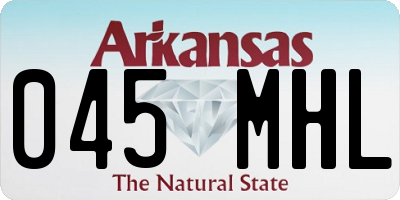 AR license plate 045MHL