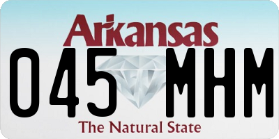 AR license plate 045MHM