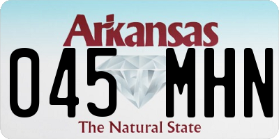AR license plate 045MHN