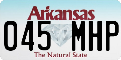 AR license plate 045MHP