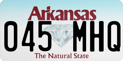 AR license plate 045MHQ