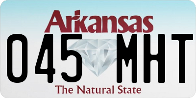 AR license plate 045MHT