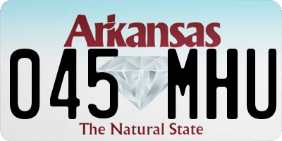 AR license plate 045MHU