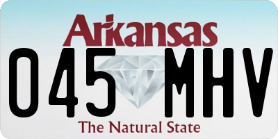 AR license plate 045MHV