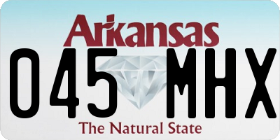 AR license plate 045MHX