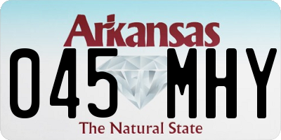 AR license plate 045MHY