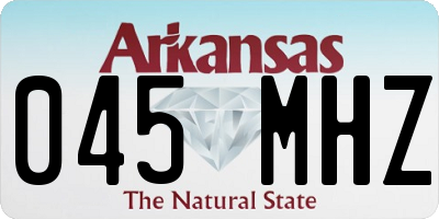 AR license plate 045MHZ