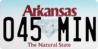 AR license plate 045MIN