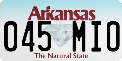 AR license plate 045MIO