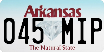 AR license plate 045MIP