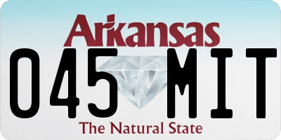 AR license plate 045MIT