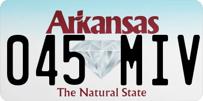 AR license plate 045MIV