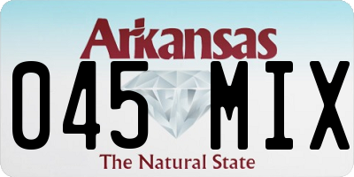 AR license plate 045MIX