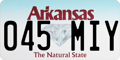 AR license plate 045MIY