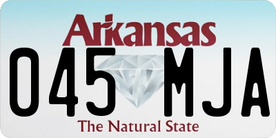 AR license plate 045MJA