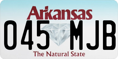 AR license plate 045MJB