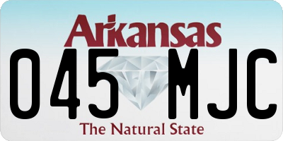 AR license plate 045MJC
