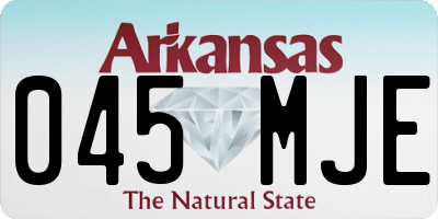 AR license plate 045MJE