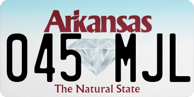 AR license plate 045MJL