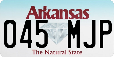 AR license plate 045MJP