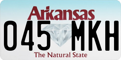AR license plate 045MKH