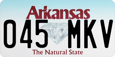 AR license plate 045MKV