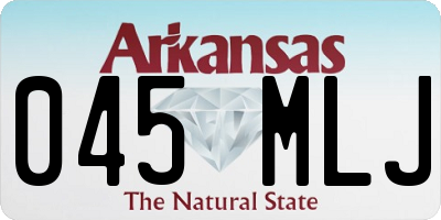 AR license plate 045MLJ