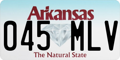 AR license plate 045MLV