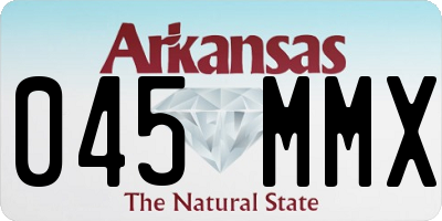 AR license plate 045MMX