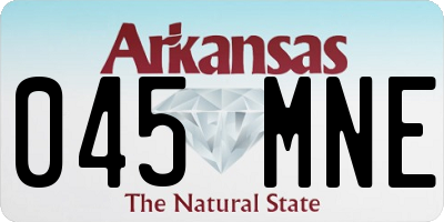 AR license plate 045MNE