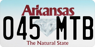 AR license plate 045MTB