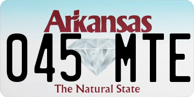 AR license plate 045MTE