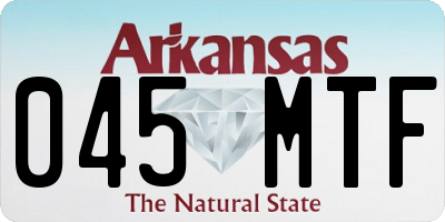 AR license plate 045MTF