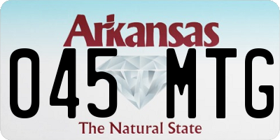 AR license plate 045MTG