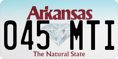 AR license plate 045MTI