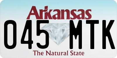 AR license plate 045MTK