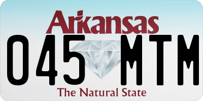 AR license plate 045MTM