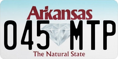 AR license plate 045MTP